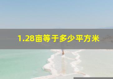 1.28亩等于多少平方米