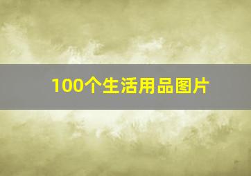 100个生活用品图片