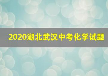 2020湖北武汉中考化学试题