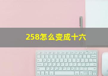 258怎么变成十六