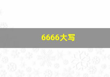 6666大写