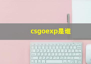 csgoexp是谁