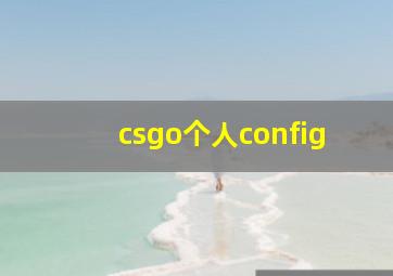 csgo个人config