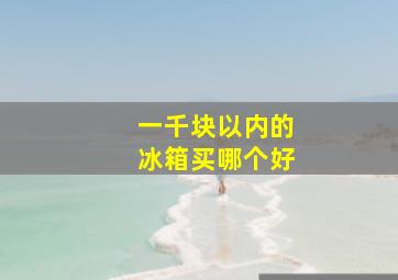 一千块以内的冰箱买哪个好