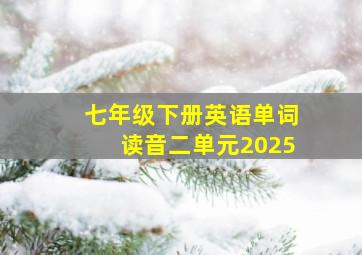 七年级下册英语单词读音二单元2025