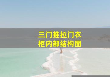 三门推拉门衣柜内部结构图