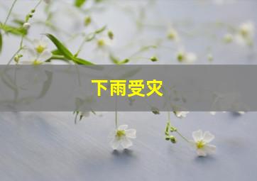 下雨受灾