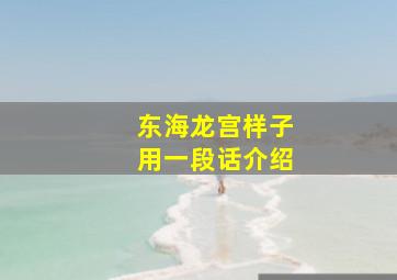 东海龙宫样子用一段话介绍