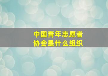 中国青年志愿者协会是什么组织