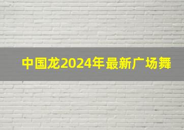 中国龙2024年最新广场舞