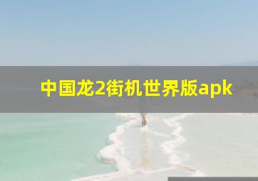 中国龙2街机世界版apk