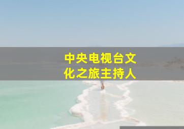 中央电视台文化之旅主持人