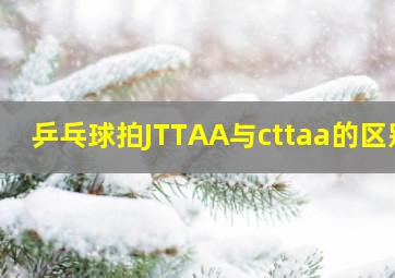 乒乓球拍JTTAA与cttaa的区别