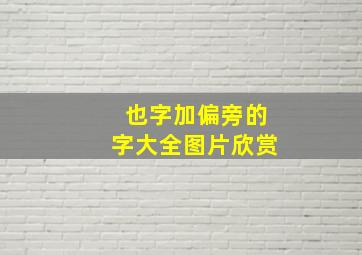 也字加偏旁的字大全图片欣赏