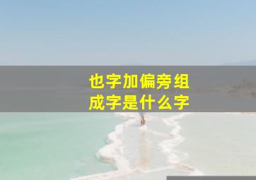 也字加偏旁组成字是什么字