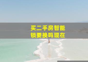 买二手房智能锁要换吗现在