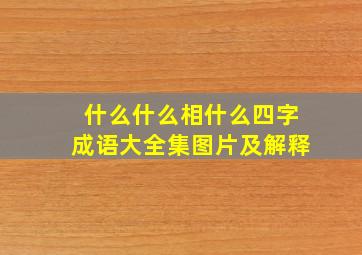 什么什么相什么四字成语大全集图片及解释