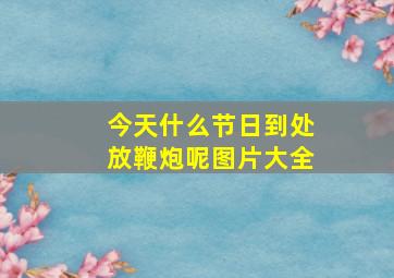 今天什么节日到处放鞭炮呢图片大全