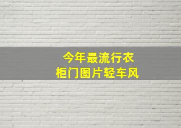 今年最流行衣柜门图片轻车风