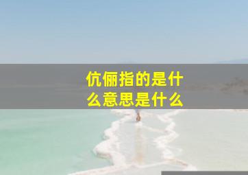 伉俪指的是什么意思是什么