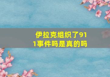 伊拉克组织了911事件吗是真的吗