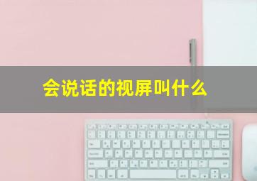 会说话的视屏叫什么