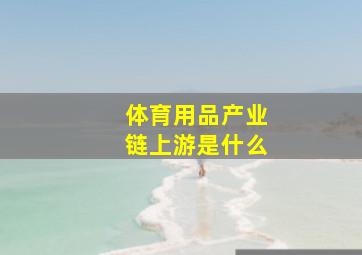 体育用品产业链上游是什么