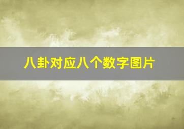 八卦对应八个数字图片