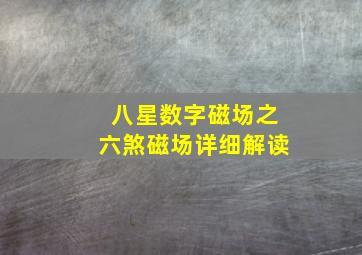 八星数字磁场之六煞磁场详细解读