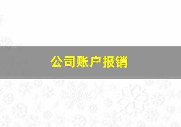 公司账户报销