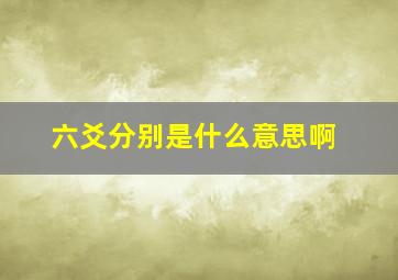 六爻分别是什么意思啊