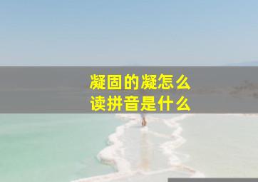 凝固的凝怎么读拼音是什么