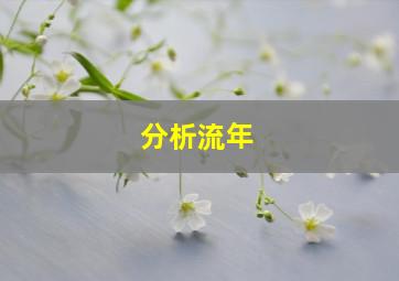 分析流年