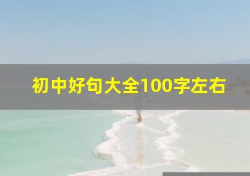 初中好句大全100字左右