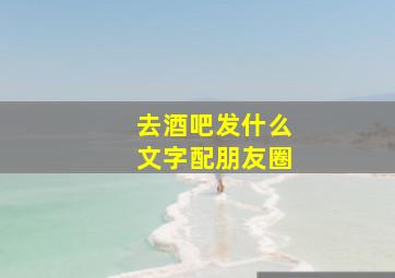 去酒吧发什么文字配朋友圈