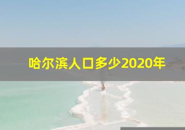 哈尔滨人口多少2020年