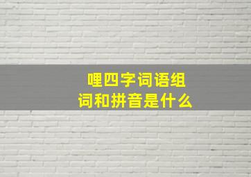 哩四字词语组词和拼音是什么