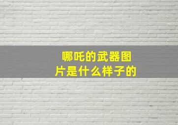 哪吒的武器图片是什么样子的