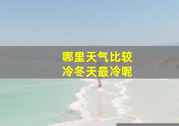 哪里天气比较冷冬天最冷呢