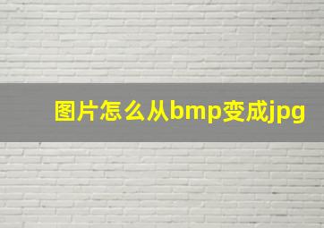 图片怎么从bmp变成jpg