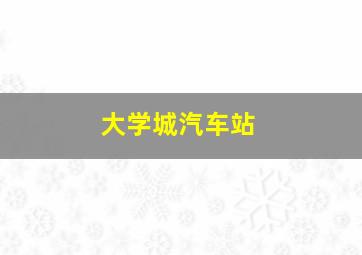 大学城汽车站