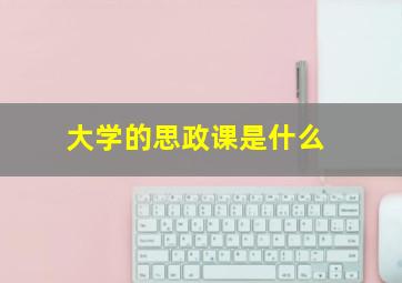 大学的思政课是什么