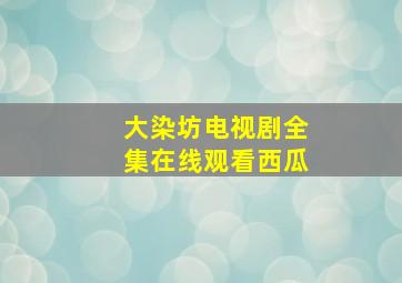 大染坊电视剧全集在线观看西瓜