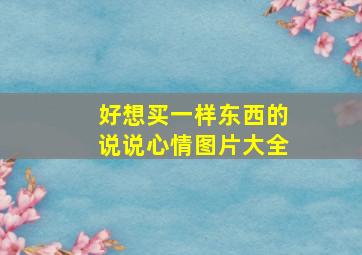 好想买一样东西的说说心情图片大全