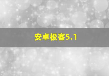 安卓极客5.1