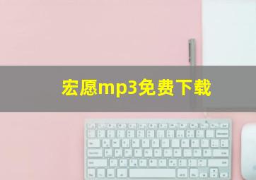 宏愿mp3免费下载