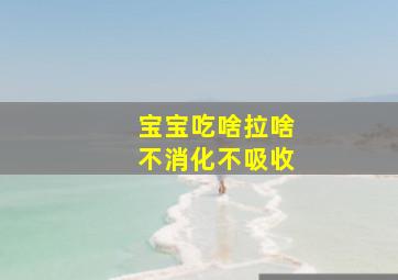 宝宝吃啥拉啥不消化不吸收