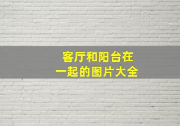 客厅和阳台在一起的图片大全