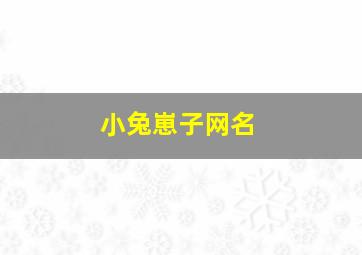 小兔崽子网名