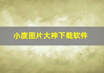 小度图片大神下载软件